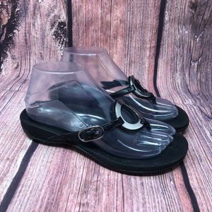 Vionic Karina Women's Black Flip Flop Sandal Sz 6